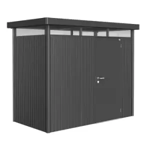 Image of Biohort Highline Metal Shed H1 Standard door 9 x 5 - Dark Grey
