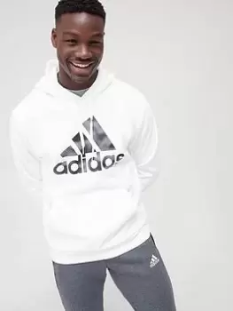 Image of adidas Camo Hoodie - White, Size S, Men
