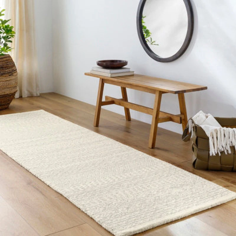 Image of Livabliss Hand-Tufted Global Wool Grey Vaniya Area Rug 91 X152cm - Easy Care, Non Shedding, Ideal For Living Room & Bedroom