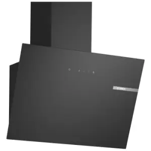 Image of Bosch DWK65DK60B Series 2 60cm Angled Glass Chimney Hood in Black Glas