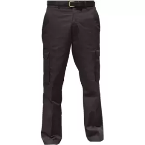 Image of Warrior Mens Cargo Workwear Trousers (30/L) (Black) - Black