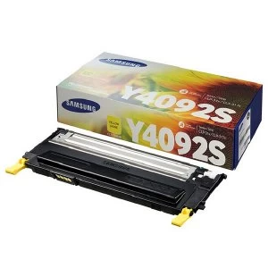 Image of Samsung CLT Y4092S Yellow Standard Yield Toner Cartridge SU482A