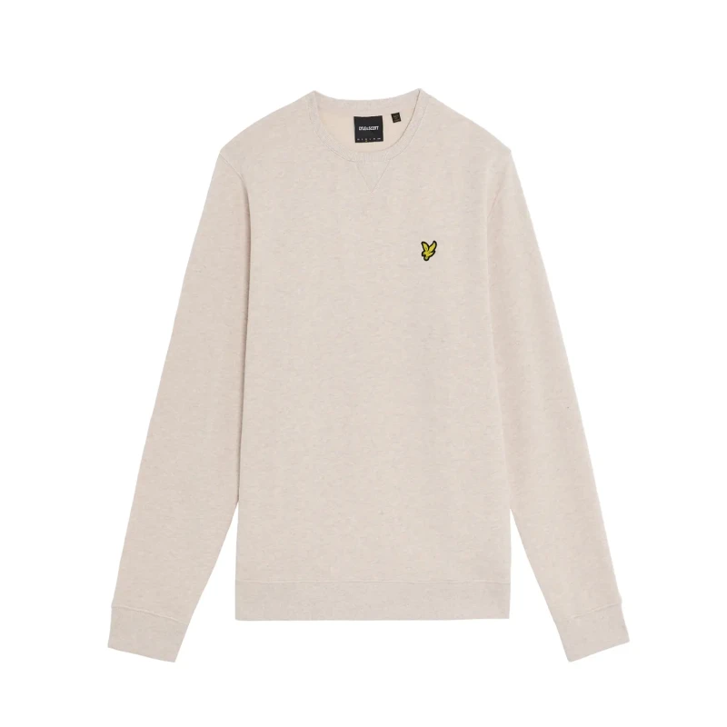 Image of Lyle & Scott Heathered crew neck sweatshirt Lyle & Scott Gris Male M
