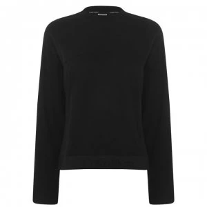 Image of Calvin Klein Tonal Logo Sweatshirt - BLACK