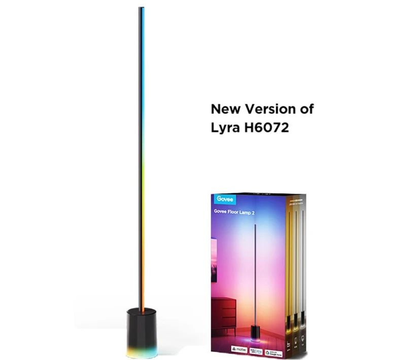 Image of GOVEE RGBICWW Smart Cylinder Floor Lamp - White 6974316999232