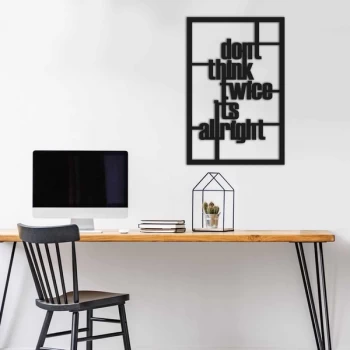 Image of MT - 003 Black Decorative Metal Wall Accessory