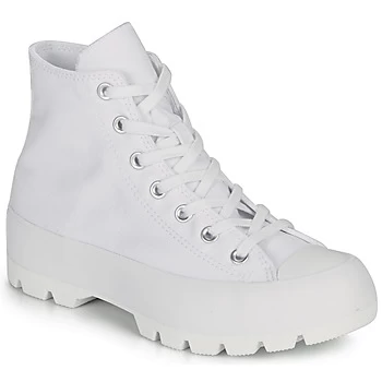 Image of Converse CHUCK TAYLOR ALL STAR LUGGED BASIC CANVAS womens Shoes (High-top Trainers) in White,2.5,7