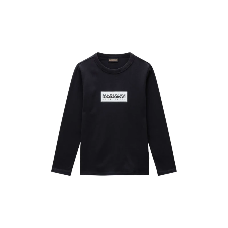 Image of Napapijri Children's long sleeve T-Shirt Napapijri S-Chamois Noir Unisex 6 years