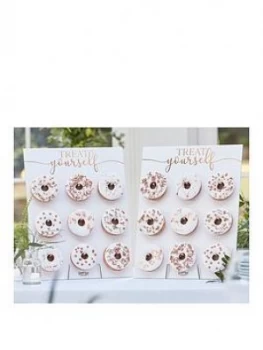 Image of Ginger Ray 2 Donut Walls With Rose Gold Foiling