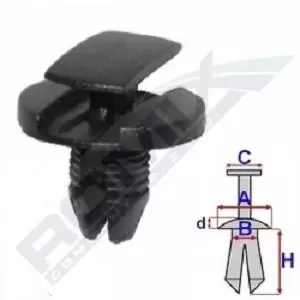 Image of ROMIX Expanding Rivet OPEL,RENAULT,FIAT C60151 1609267280,1622749580,856553