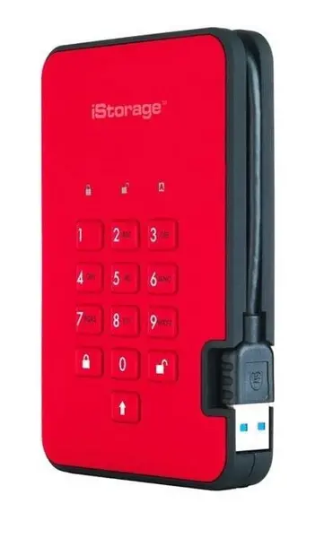 Image of iStorage diskAshur2 (2000GB) Solid State Drive USB 3.1 Encrypted