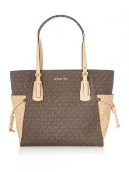 Image of Michael Kors Voyager signature tote bag Multi Coloured