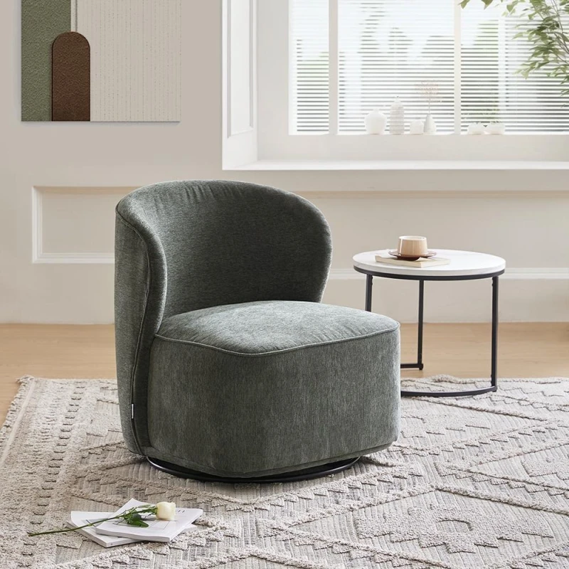Image of Kabinet UK Chic Upholstered Swivel Chair Dark Green unisex One size