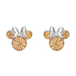 Image of Disney Minnie Silver Plated June Birthstone Stud Earrings EF00469SJUNL.PH