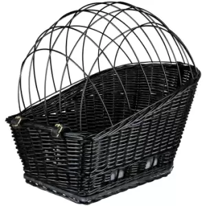 Image of Trixie Rear-Mounted Black Bicycle Basket - 55 x 35 x 49cm (L x W x H)