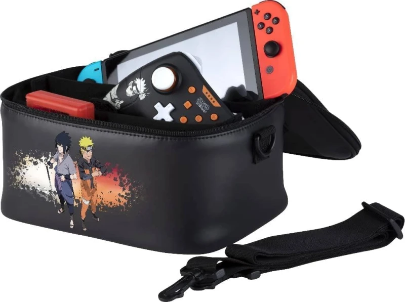 Image of iHaveit Naruto Shippuden - Naruto Switch Bag - Nintendo Switch - 43cm (L) x 32cm (W) x 0.5cm (H) / Black / unisex
