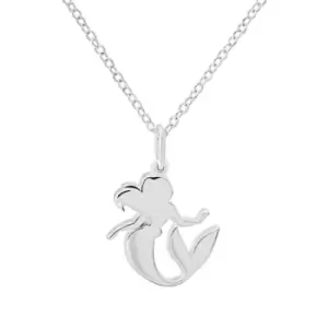 Image of Disney Princess Mermaid Sterling Silver Necklace N900528SL-18.PH