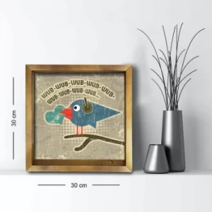 Image of 3030AHS-047 Multicolor Decorative Framed MDF Painting