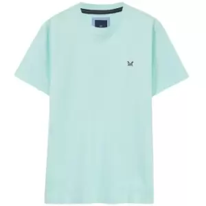 Image of Crew Clothing Mens Classic Tee Bleached Aqua XL