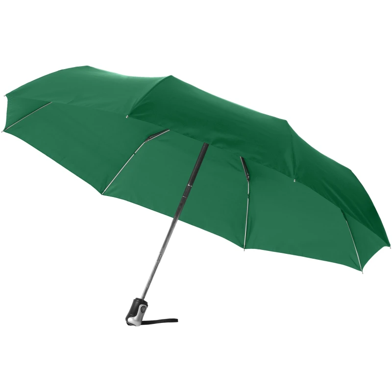 Image of Bullet 21.5" Alex 3-Section Auto Open & Close Umbrella in Bright Green Bright Green Unisex