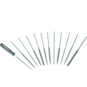 Image of Bahco 12 Piece Precision Needle File Set in Plastic Wallet