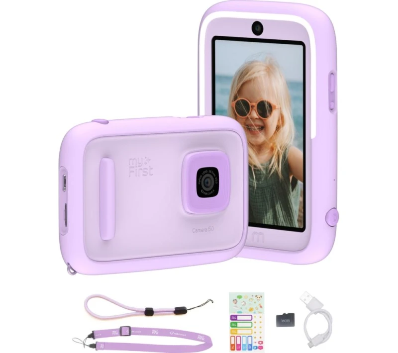 Image of MYFIRST Camera 50 Kids Digital Camera - Purple 850054268402