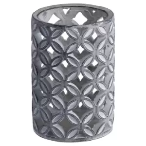 Image of Large Geometric Stone Candle Hurricane
