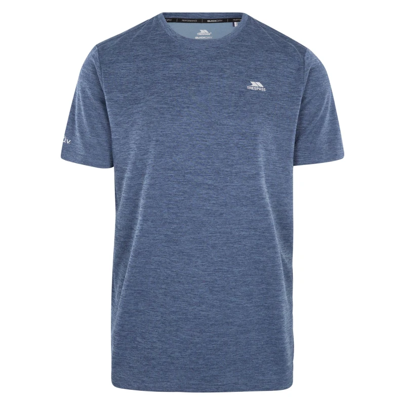 Image of Trespass Trespass Men Raeran Technical Top in Duck Egg Blue Size: XXS Duck Egg Blue XXS Male 5063527014580