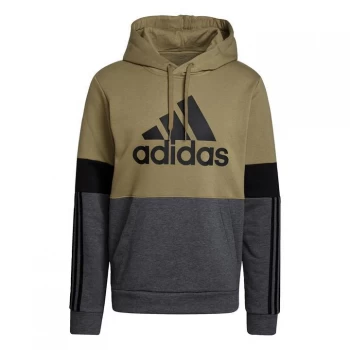 Image of adidas Essentials Fleece Colorblock Sweatshirt Mens - Orbit Green / Black / Dark Gre