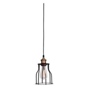 Image of Larissa Lighting - Larissa Acharnes Ceiling Pendant 1 Light Steel