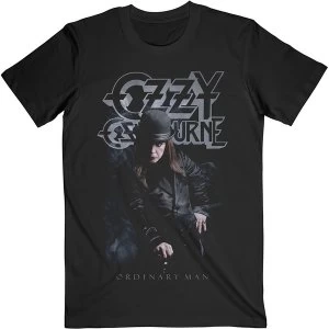 Image of Ozzy Osbourne - Ordinary Man Standing Unisex Medium T-Shirt - Black
