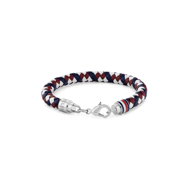 Image of Tommy Hilfiger Mens braided leather bracelet - Multi One Size Male