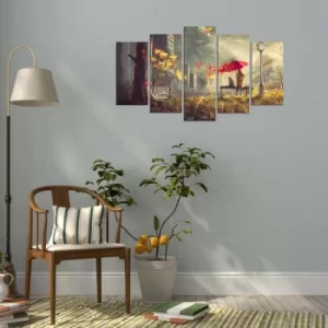 Image of 5PMX-080 Multicolor Decorative MDF Painting (5 Pieces)