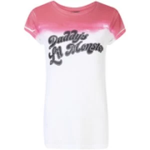 Image of DC Comics Womens Suicide Squad Daddy's Lil Monster T-Shirt - White