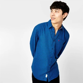Image of Jack Wills Newick Gingham Check Shirt - Cobalt