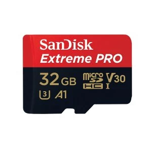 Image of SanDisk Extreme PRO 32GB Micro SDHC Memory Card
