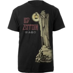 Image of Led Zeppelin - Hermit Mens Medium T-Shirt - Black