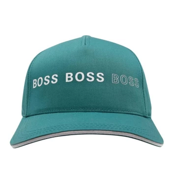 Image of Boss Double Logo Baseball Cap - Green