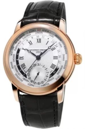 Image of Mens Frederique Constant Classic Manufacture Worldtimer Automatic Watch FC-718MC4H4