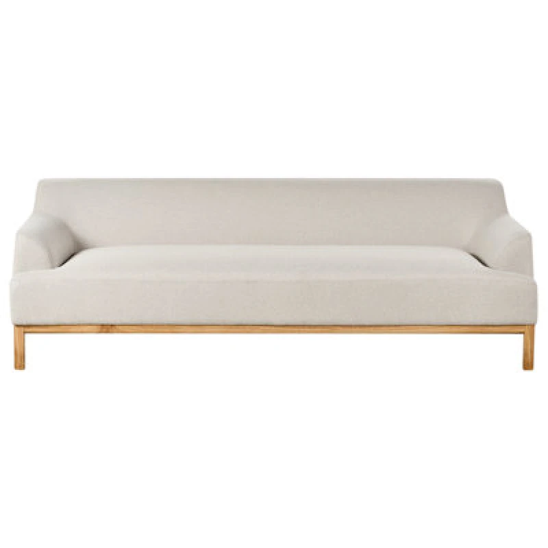 Image of Beliani Sofa 3 Seater Sosjo Fabric Light Beige