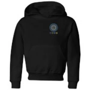 Image of Crystal Maze Crystal Pocket Kids Hoodie - Black - 7-8 Years