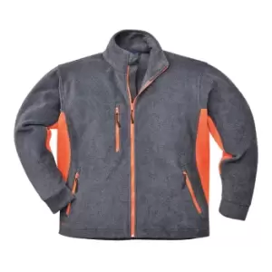 Image of Portwest Mens Texo Contrast Fleece Grey XS