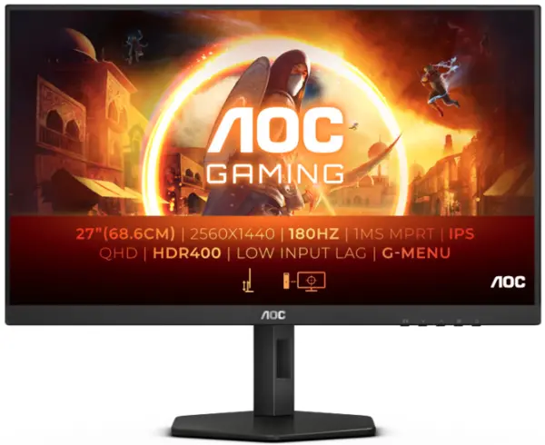 Image of AOC G4 27" Q27G4X Quad HD IPS Gaming LED Monitor