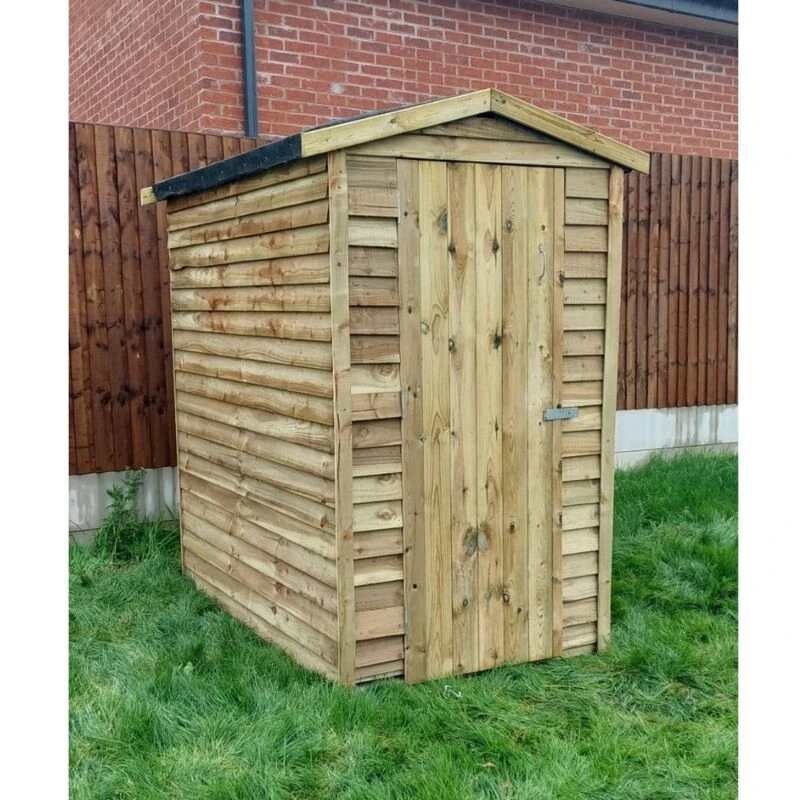 Image of Churnet Valley Garden Furniture Ltd 6 X 4 Feet Budget Garden Shed - Timber - L122 X W180 X H210 Cm