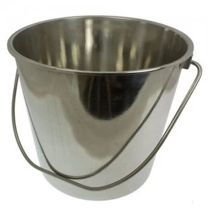 Image of Toolzone 12 Litre Heavy Duty Stainless Steel Bucket