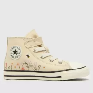 Image of Converse Natural Hi 1v Things To Grow Girls Toddler Trainers