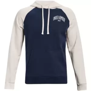 Image of Under Armour Armour Rival Colourblock Hoodie Mens - Blue