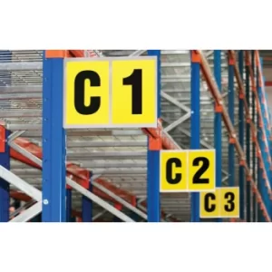 Image of Aisle Marker, Double Digit, Magnetic, 260X310MM