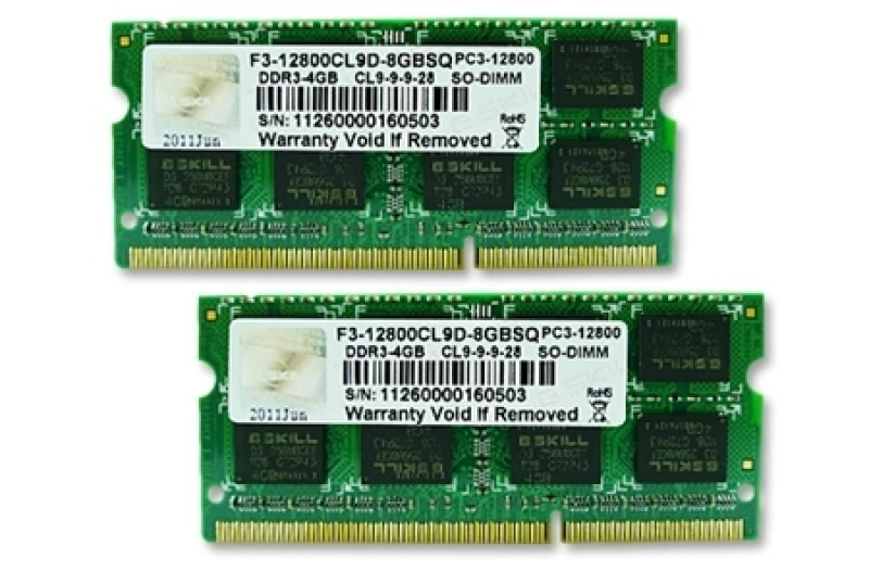 Image of G.Skill 8GB DDR3-1600 SQ memory module 2 x 4GB 1600 MHz