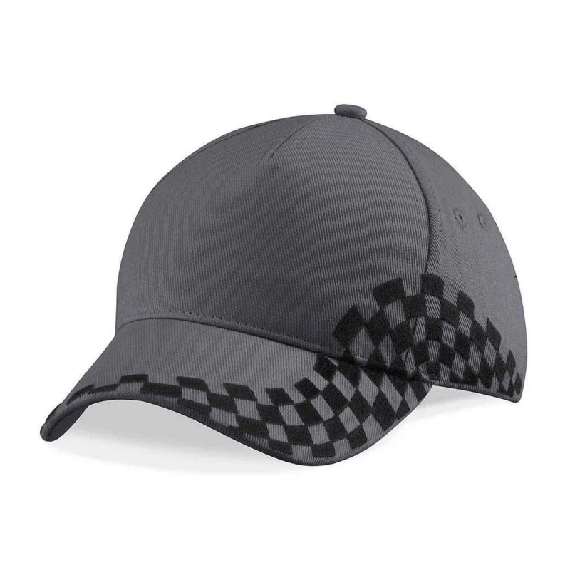 Image of Beechfield Beechfield Men Grand Prix Baseball Cap in Mid Grey Mid Grey One Size Male 5063470780822